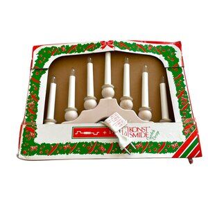 Konst Smide Swedish Design Christmas Candelabra Lights Swedish Plug White Base